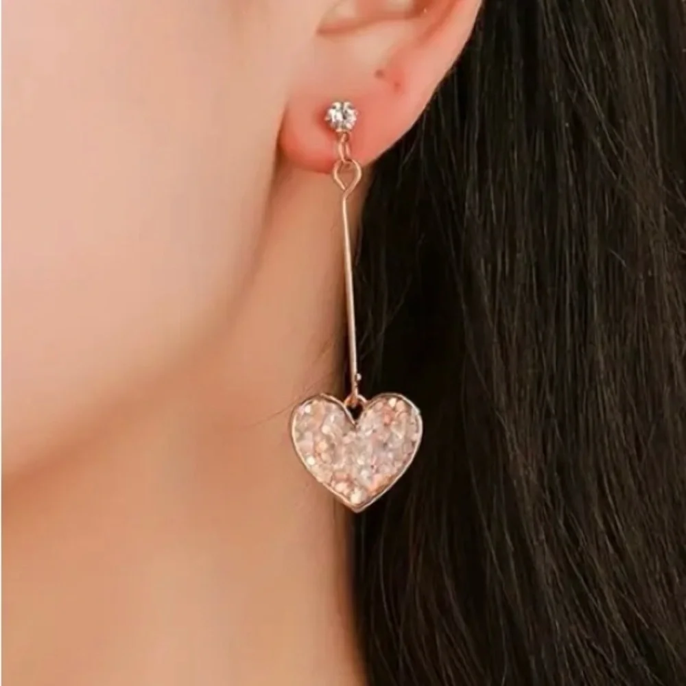 ✨Zara Pink Sparkle Drop Earrings